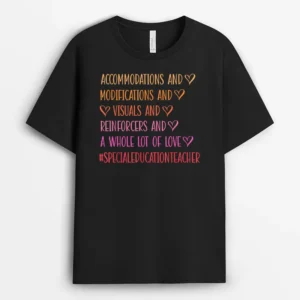 A Whole Lot Of Love Special Education Teacher T-Shirt - Black