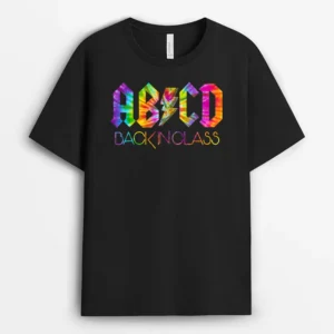 ABCD Back In Class Tie Dye Back To School T-Shirt - Black